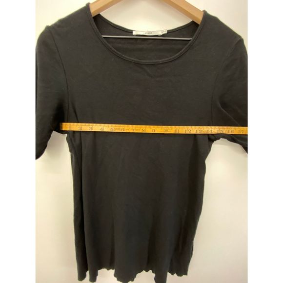 J Brand French Girl Short Sleeve Tee Black - M - Picture 5 of 8